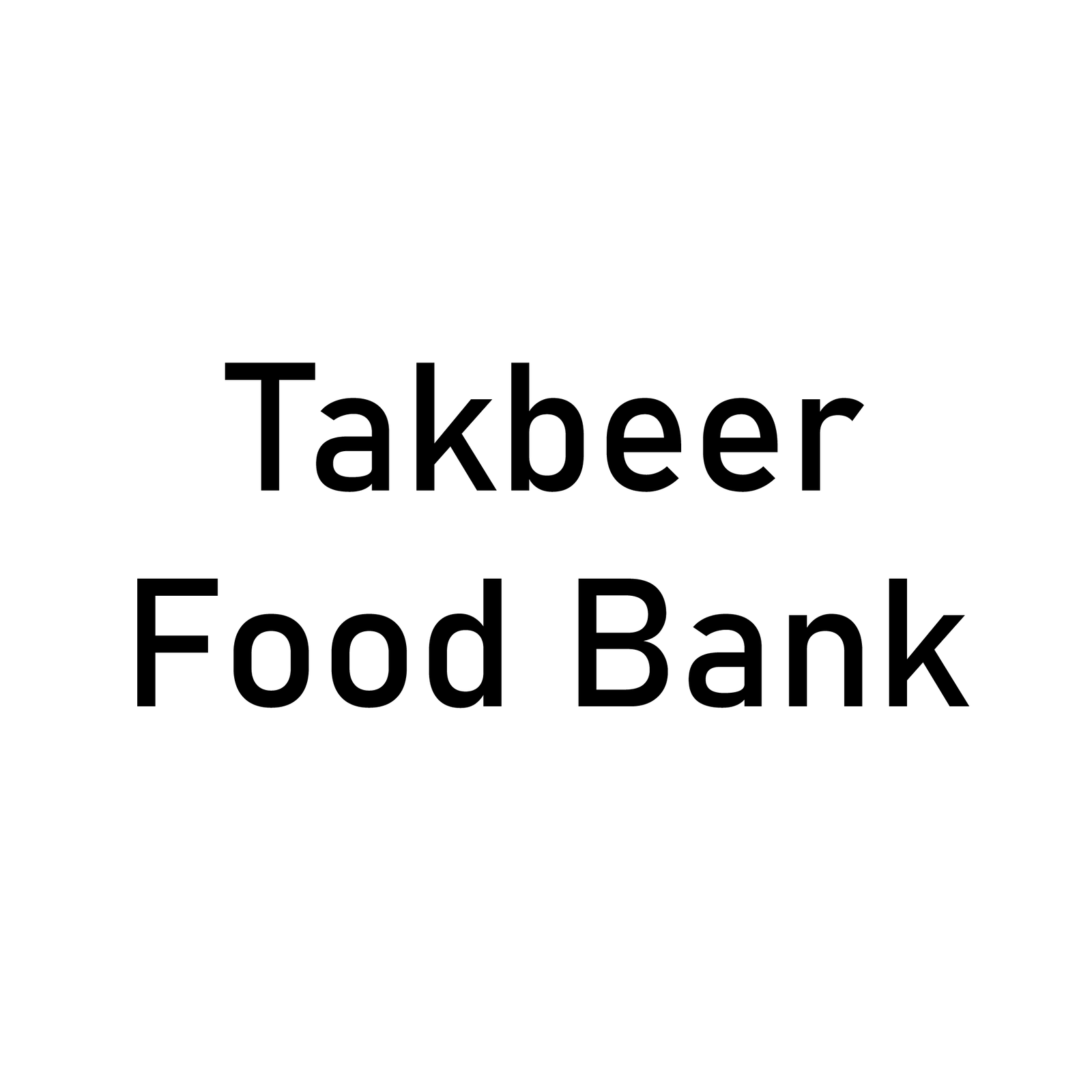 Takbeer Food Bank  Logo